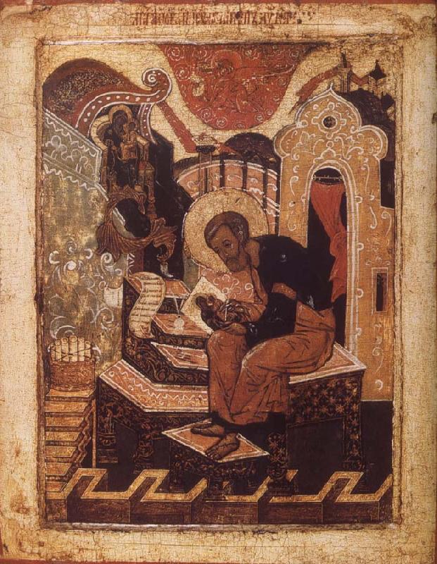 unknow artist Saint Luke theEvangelist Painting the Ico of the Virgin